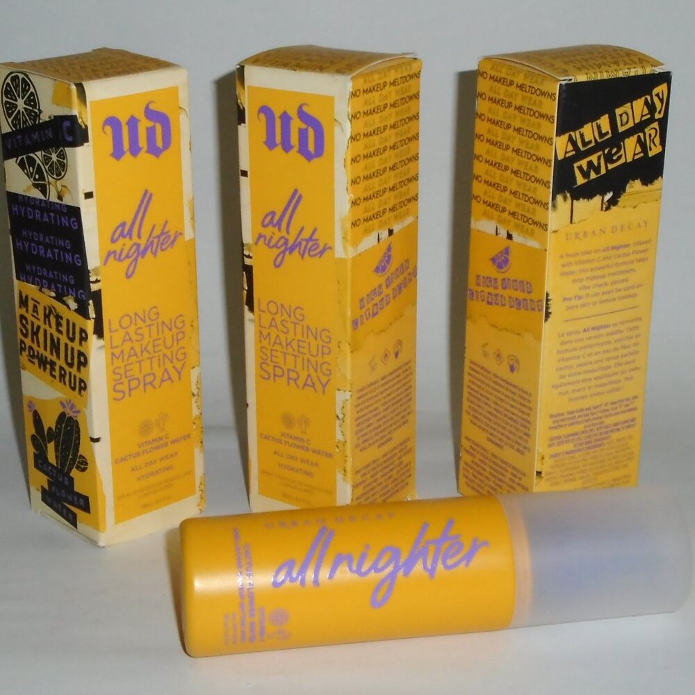 Urban Decay Cactus Flower Water ALL NIGHTER Long Lasting Makeup Setting Spray x3
